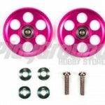 Tamiya 95213 HG Lightweight 19mm Aluminum Ball-Race Rollers (Ringless/Pink)