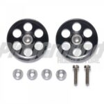 Tamiya 95498 HG Lightweight 19mm Aluminum Ball-Race Rollers (Ringless/Black)