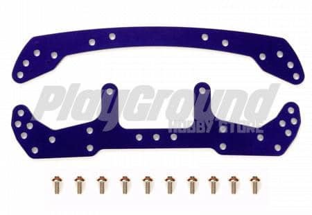 top-2-2-1.jpg Tamiya 95051 Duralumin Wide F/R Plate (Violet) - Image 1