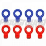 Tamiya 95393 Rubber Body Catches (Blue/Red)
