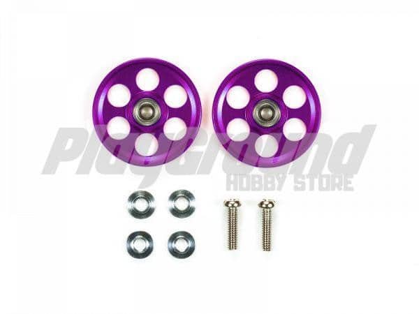 top-5-2-600x450-1-1.jpg Tamiya 95539 HG Lightweight 19mm Aluminum Ball-Race Rollers (Ringless/Purple) - Image 1