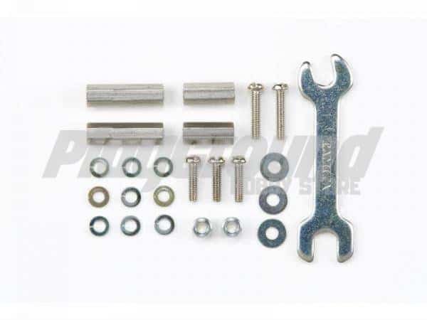 top-9-600x450-1-1.jpg Tamiya 15395 Mini 4WD Hex Mount Set (10mm, 15mm) - Image 1