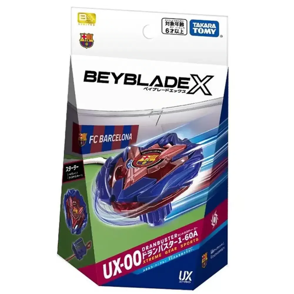 ux-00_01.webp Beyblade X UX-00 BXG-18 FC BARCELONA DRANBUSTER STARTER SET - Image 1