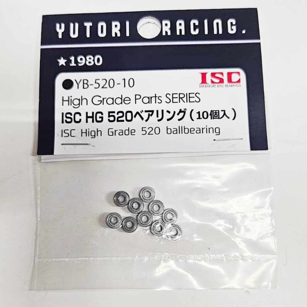 yb-520-10_a.webp YB-520 YUTORI RACING ISC HG 520 BALL BEARING (PACK OF 10) - Image 1